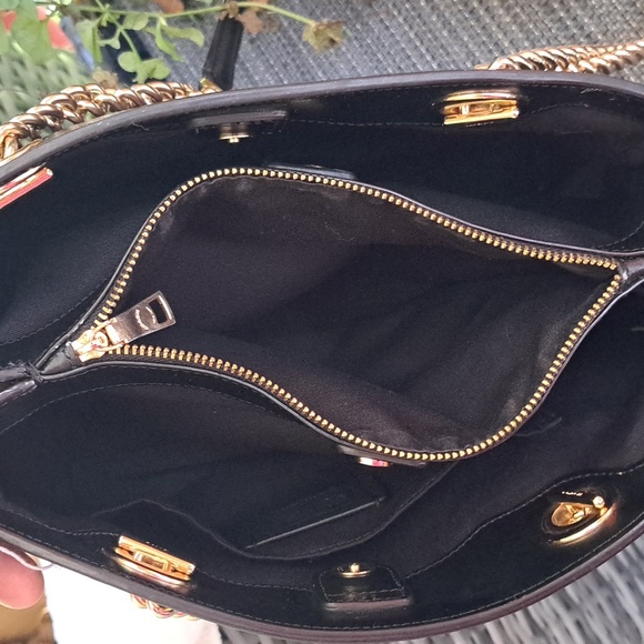 COACH BROOKE CHAIN Black Shoulder Bag Excellent  Condition - Picture 12 of 14